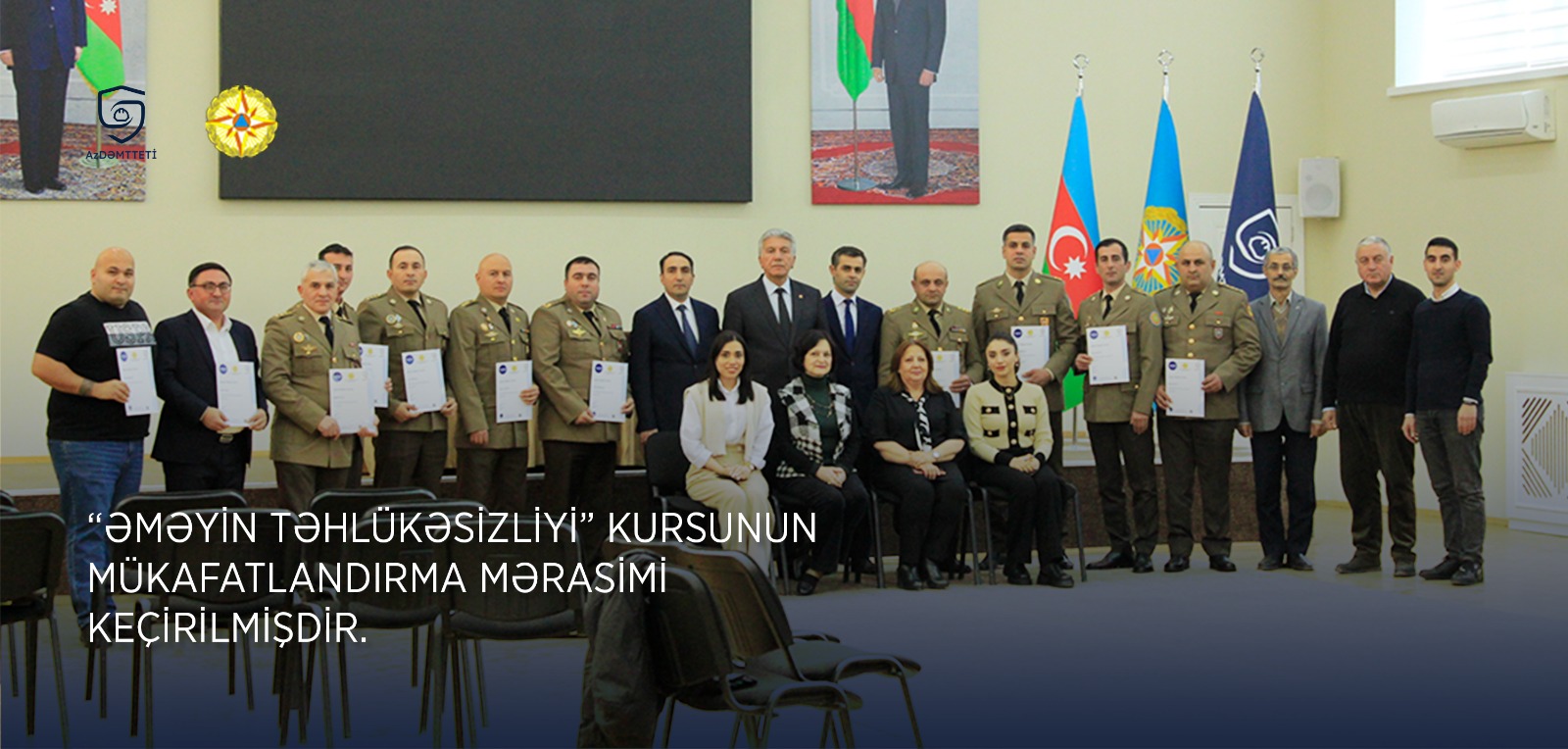 Award ceremony of" Occupational Safety " Course was held