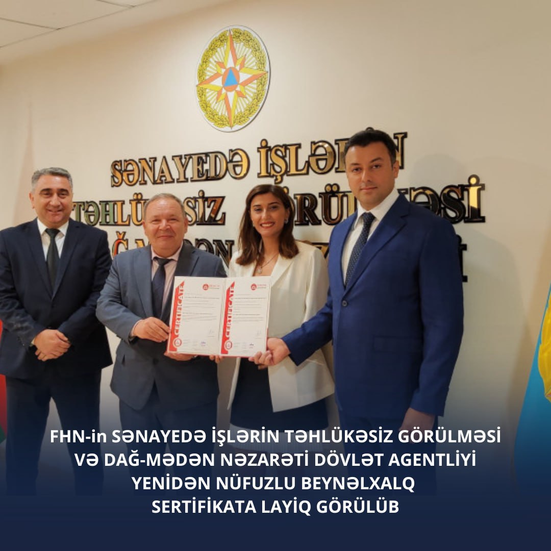 FHN-in Agentliyi beynəlxalq sertifikata yenidən layiq görülüb