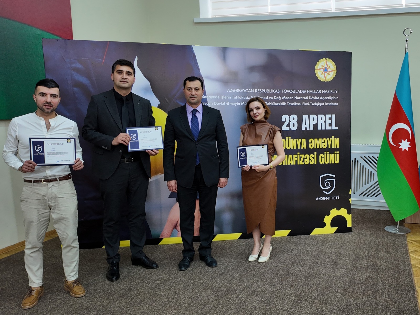 В AzDƏMTTETİ был проведён «Марафон солидарности», посвящённый Дню охраны труда.